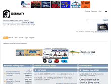 Tablet Screenshot of iceshanty.com